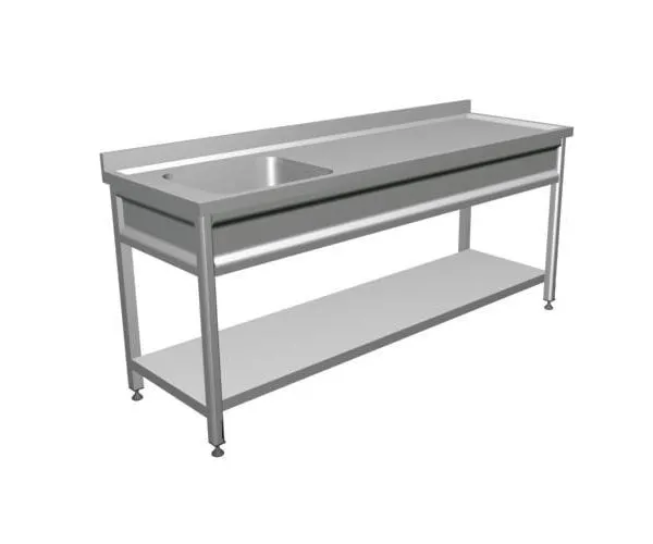 Single sink workbench - with base shelf