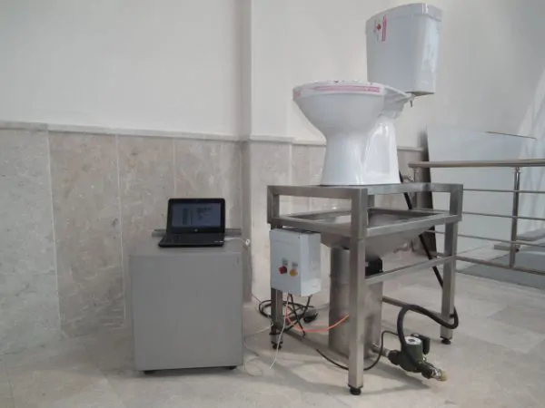 Toilet Final Water Volume Test Setup