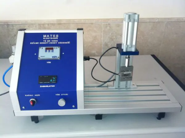 Impact/Crush Resistance Test Setup for Corrugated Metal Hoses