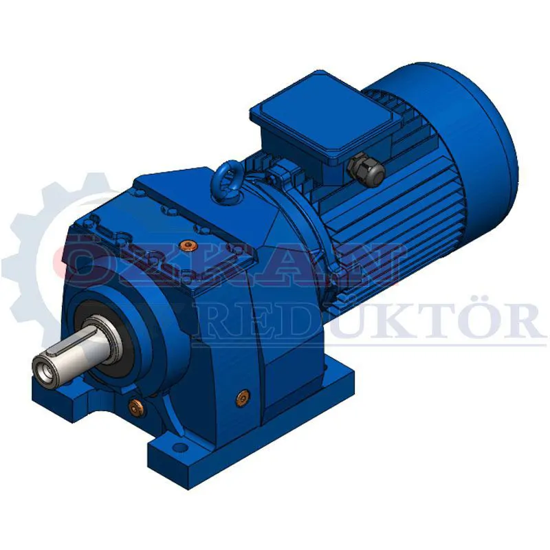 M Series Helical Gearboxes with Foot Mounts - Yılmaz Reducers
