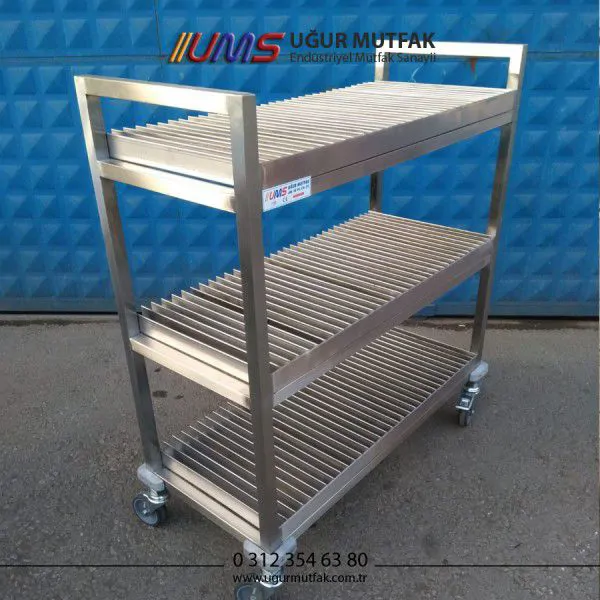 Tableware Plate Drainer Cart
