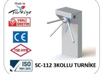 SC-112 Indoor Tripod 3-Arm Turnstile
