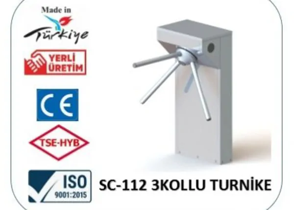 SC-112 Indoor Tripod 3-Arm Turnstile