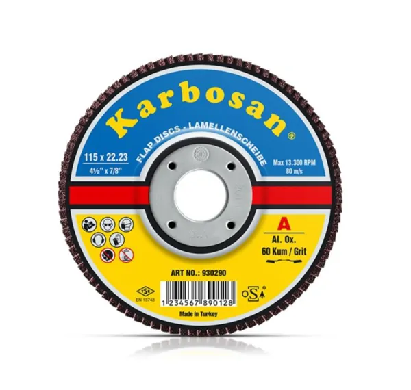 Aluminum Oxide Flap Discs, Conical, 180x22.23 80
