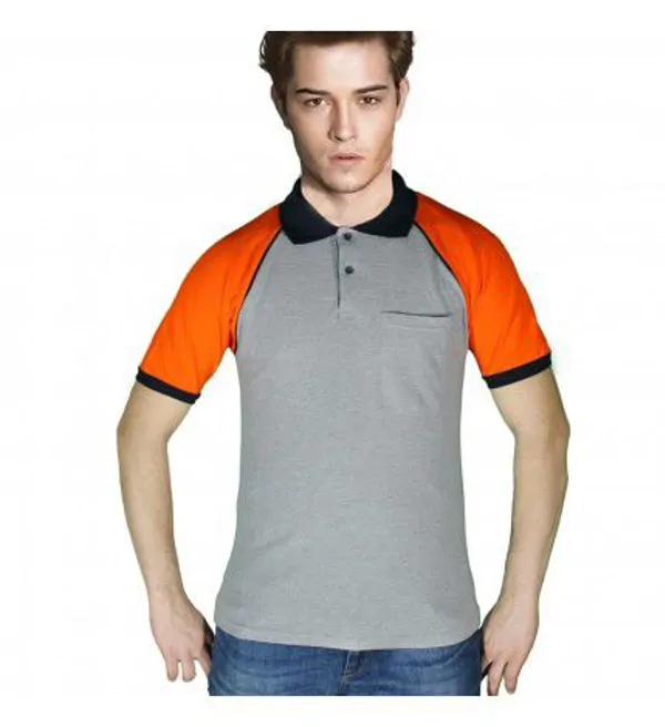 YSF RAGLAN SLEEVE POLO NECK BUSINESS T-SHIRT
