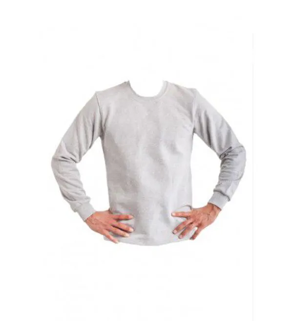 LONG SLEEVE CLOTH COLLAR SWEATSHIRT
