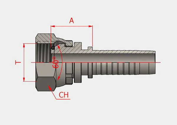 BSP 60° (Outward Conical) Straight Hose Fittings