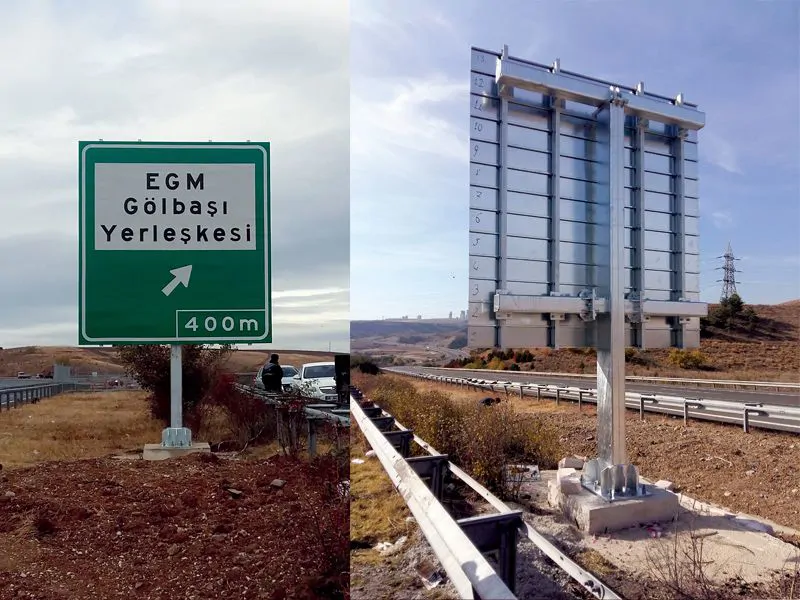 Trafik İşaretleri ve Taşıyıcı Direkler