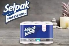 Selpak Professional Powdered Toilet Paper, 12 Rolls
