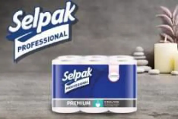 Selpak Professional Powdered Toilet Paper, 12 Rolls