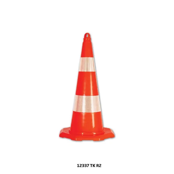 Reflective PVC Unbreakable Traffic Cone 70 cm