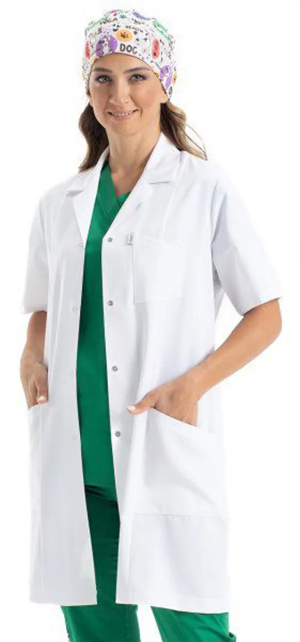 Women's Short-Sleeve Doctor's Coat BP-06