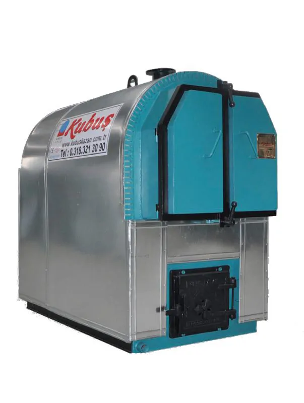 KUBUŞ KYS (YSSK) SERIES, 3-PASS SEMI-CYLINDRICAL SOLID FUEL HOT WATER BOILER