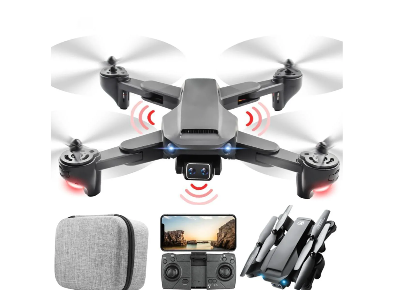 Gorilla Falcon 35 720P HD Kameralı ve 360 Derece Engel Sensörlü Drone
