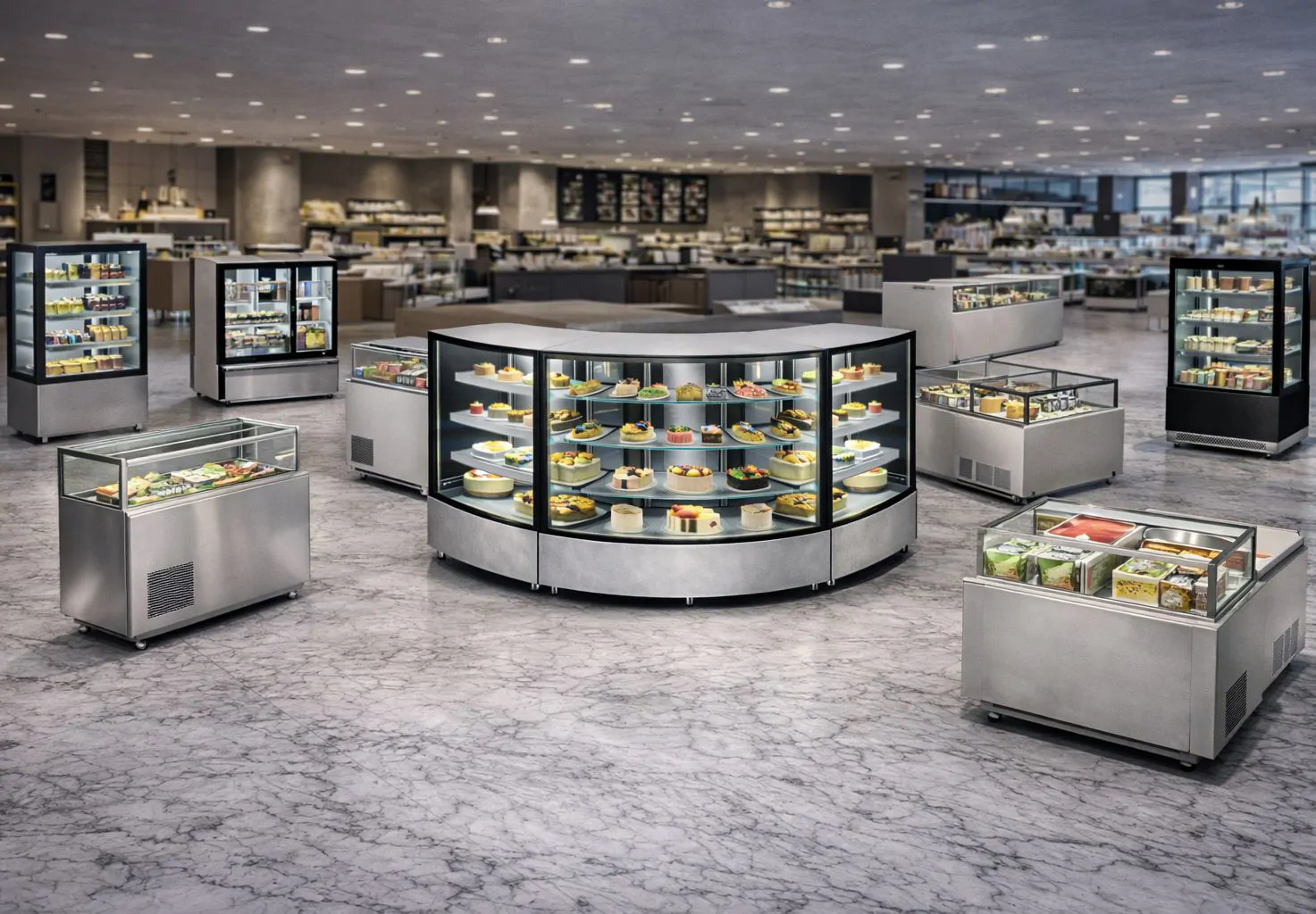 Ankara Pastry Display Cabinet Manufacturing