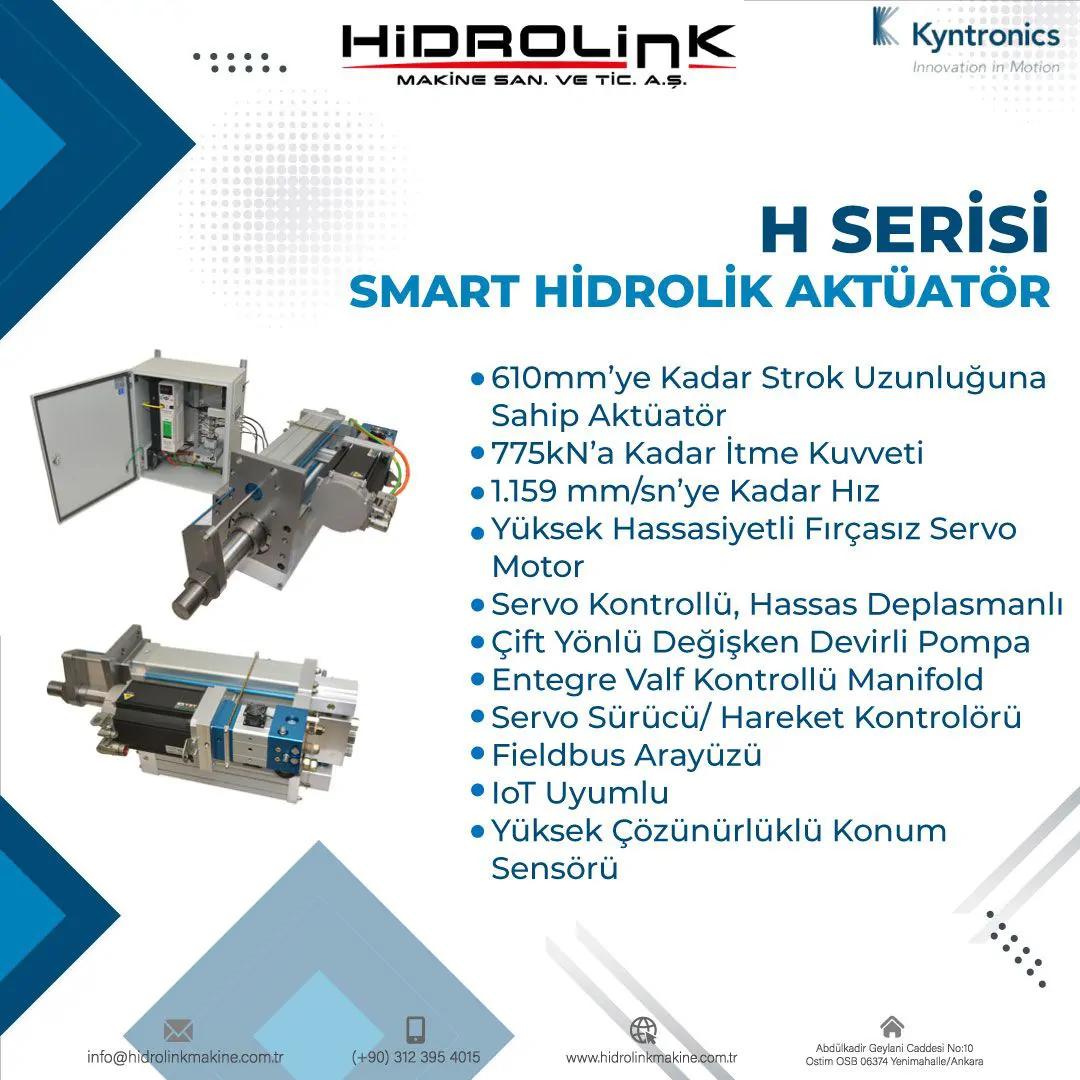 Kyntronics H Series Smart Hydraulic Actuator