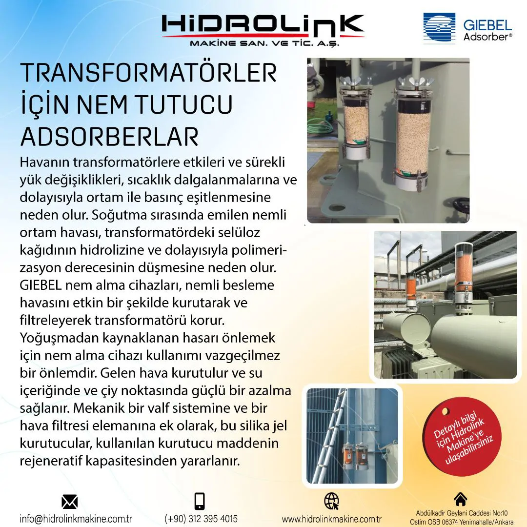 Moisture Separators for Giebel Transformers