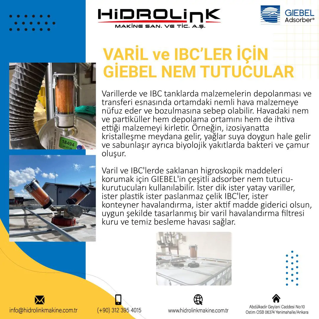 Giebel Moisture Separators for Drums and IBCs